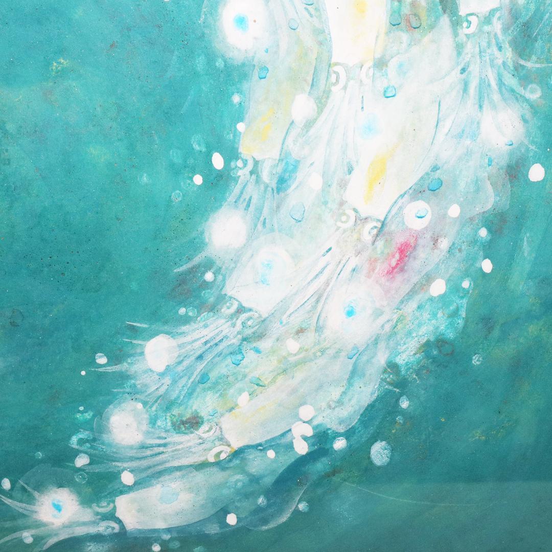 石田俊良 6号『群』日本画 額装 絵画 ホタルイカ - メルカリ