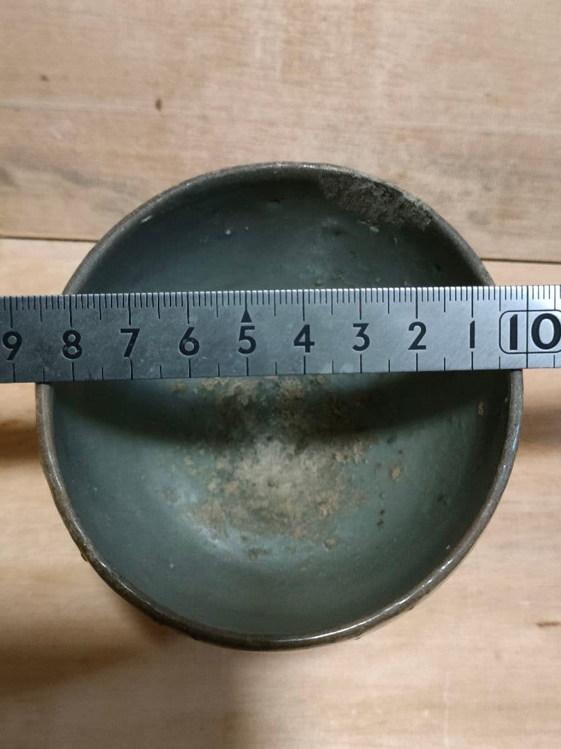 高麗湯呑 青磁 時代物 朝鮮半島美術 骨董アンティークNo.320