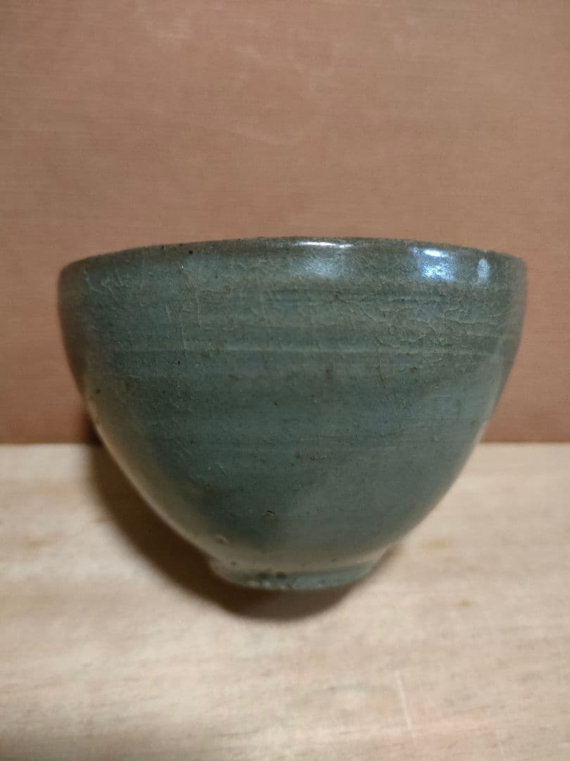 高麗湯呑 青磁 時代物 朝鮮半島美術 骨董アンティークNo.320