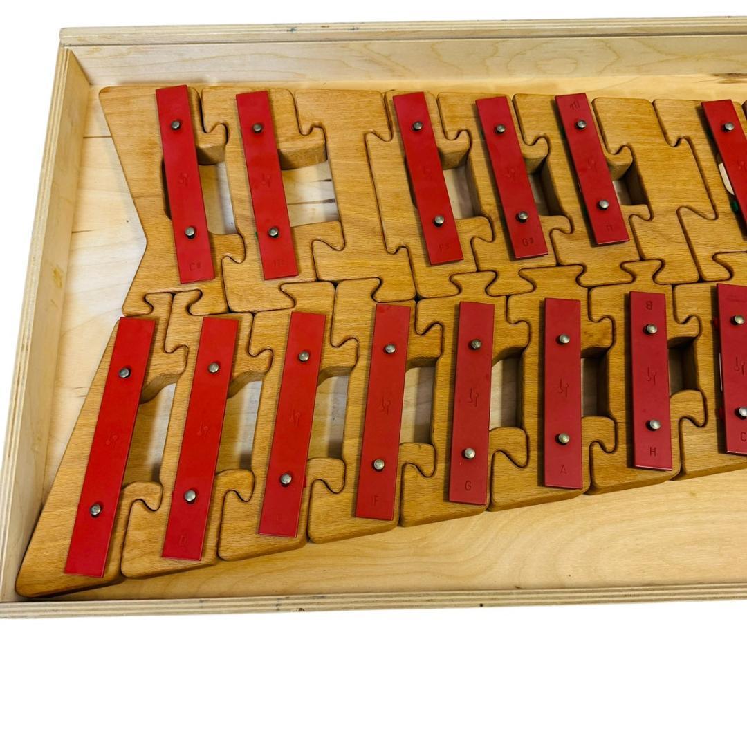 希少 SONOR ゾノア 鉄琴 グロッケン 積み木 パズル 32音