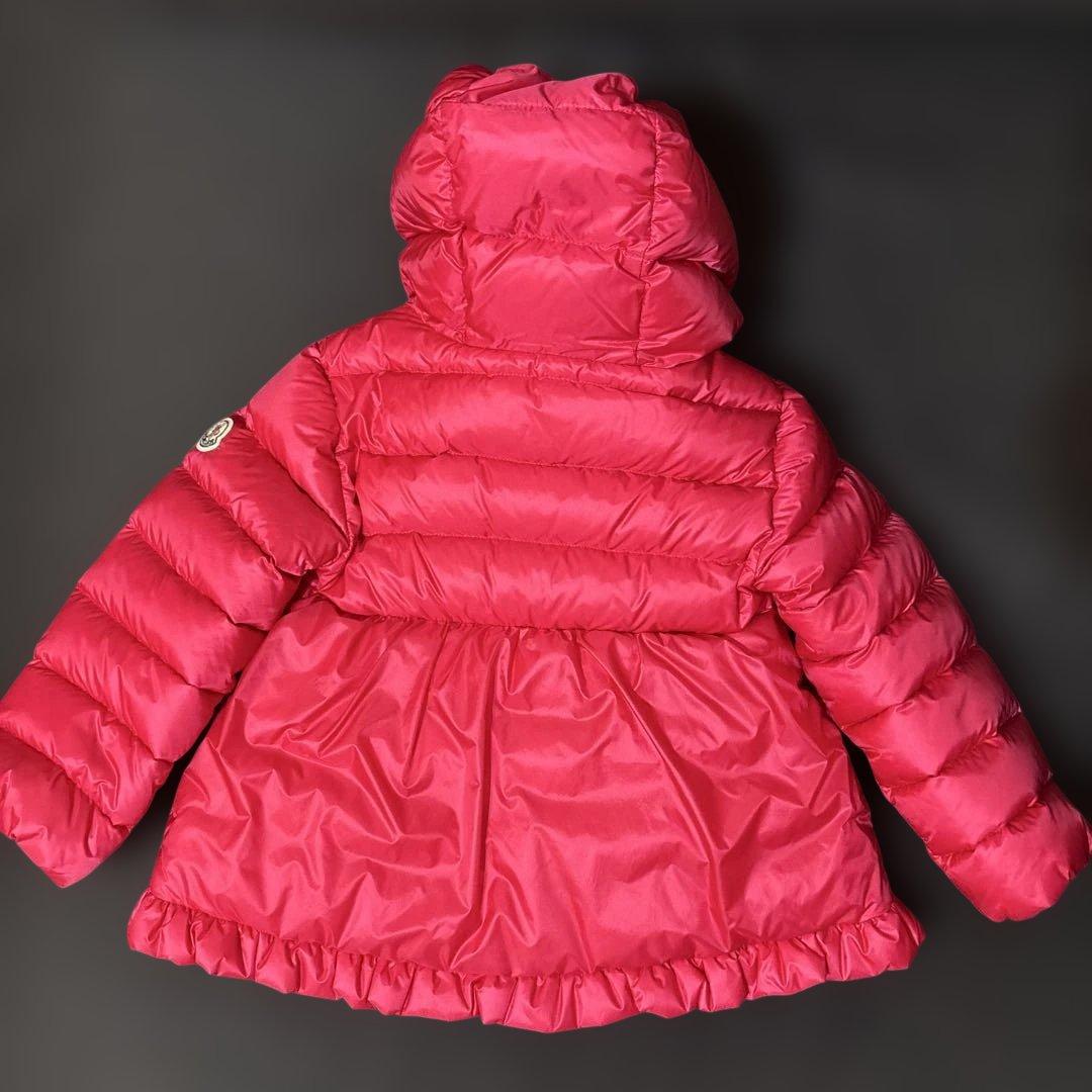 【美品】Moncler フード付き ピンク ダウンコート　92cm