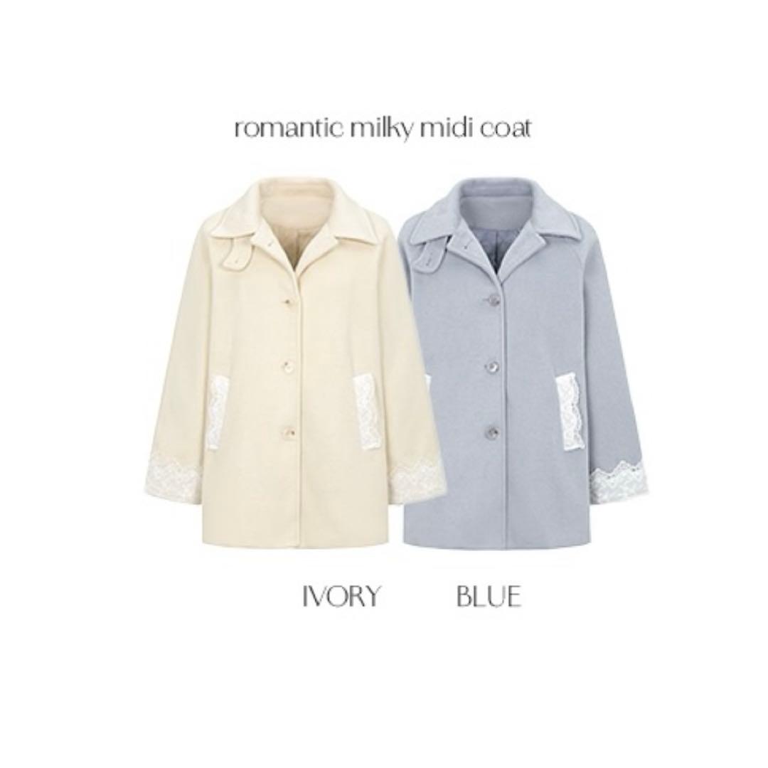 muget】romantic milky midi coat(IVORY)