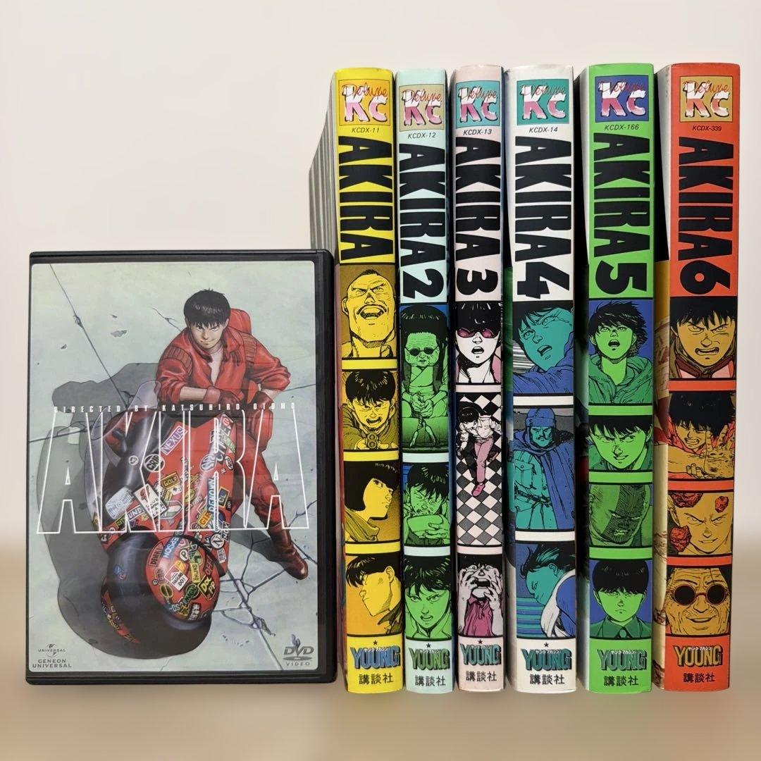 AKIRA 全巻セット 大友克洋 1〜6巻 映画版DVDセット - メルカリ