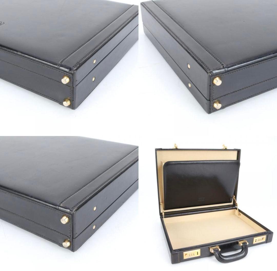 美品□ロエベ□アナグラム レザー アタッシュケース ハードケース A4 C