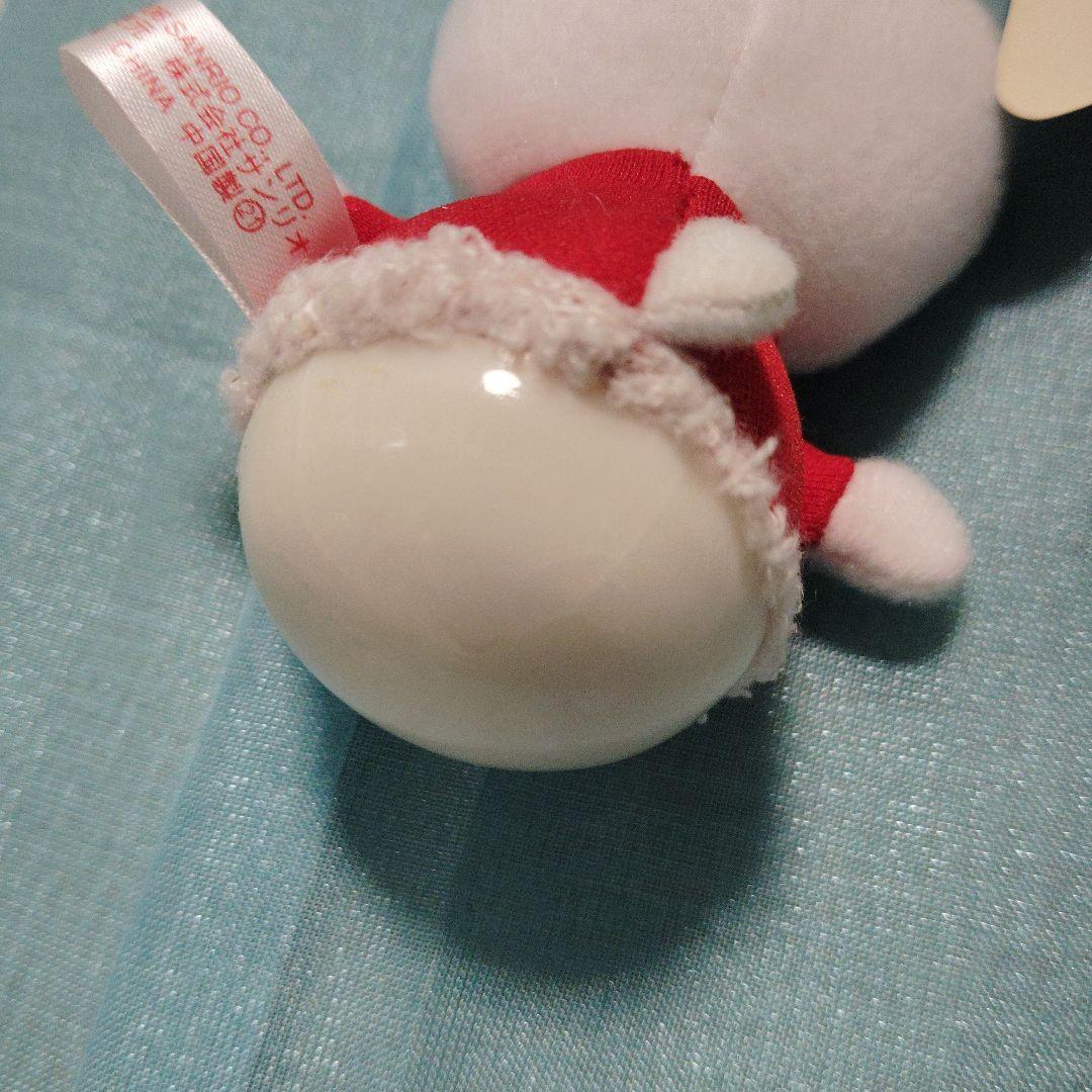キティ　クリスマス　サンタ　ストラップ　起き上がり小法師　マスコット　オキアガリ