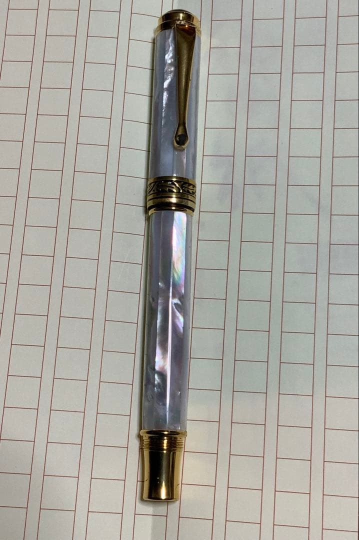 Xezo white mother of pearlの美しい万年筆 おまけあり Amazon | xezo maestro 海洋 原産 玉虫色 ホワイト ホワイト