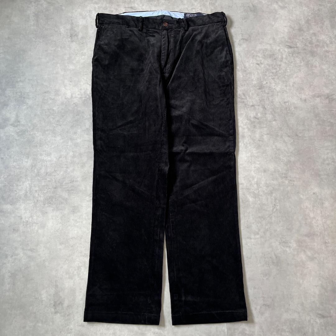 ポロバイ ラルフローレン W36 コーデュロイ ポロチノ 古着 黒 17060