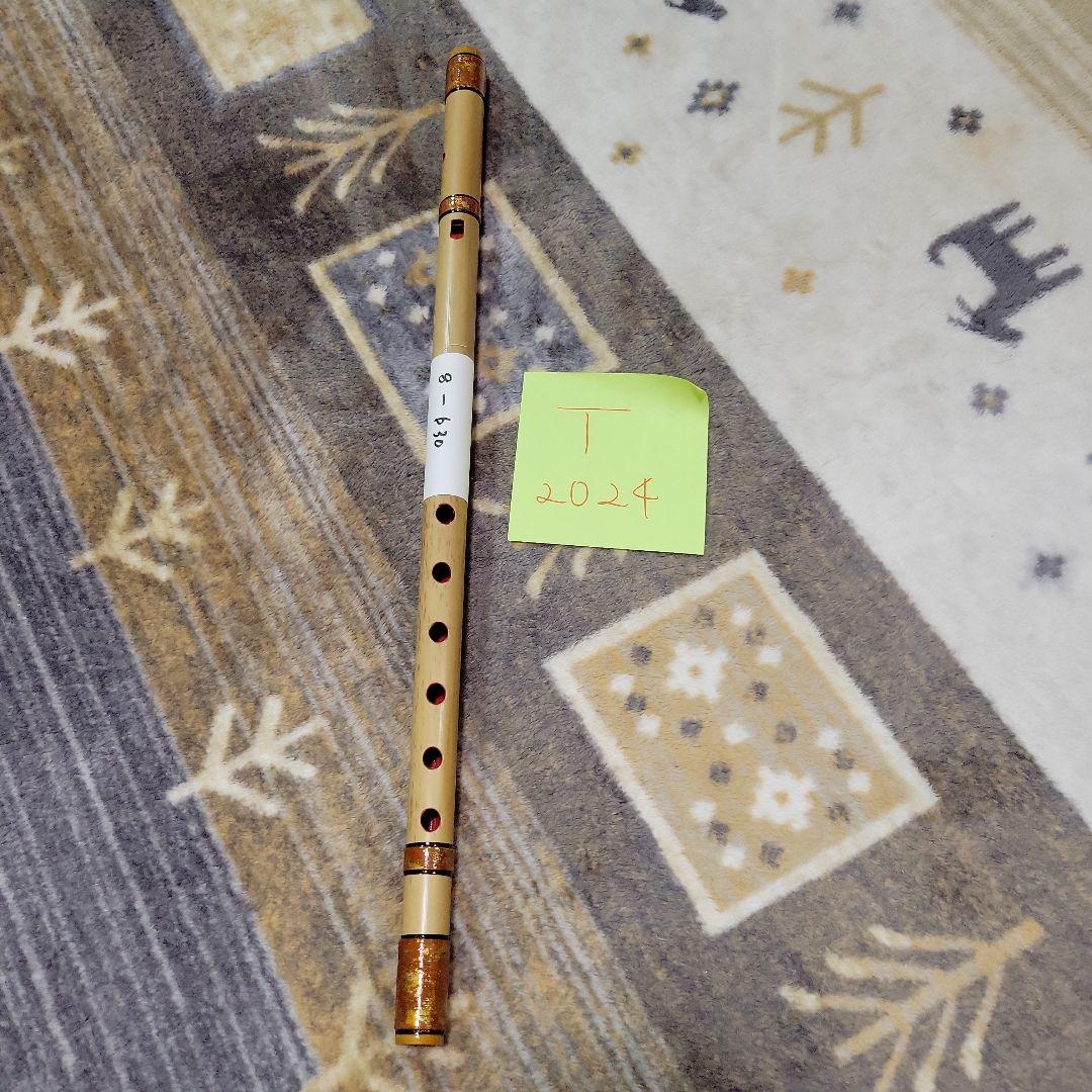 石見神楽を奏でる 父の手作り 篠笛 8-630 竹製 6穴 石見神楽