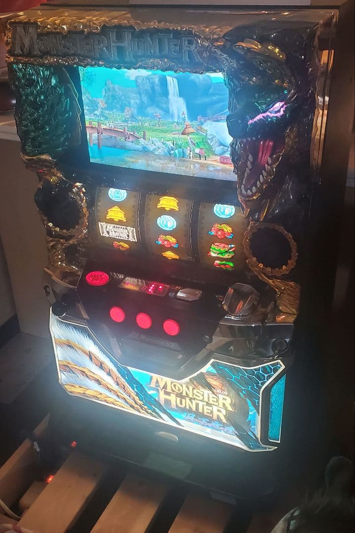 パチスロ実機 モンハン月下 不要機付き