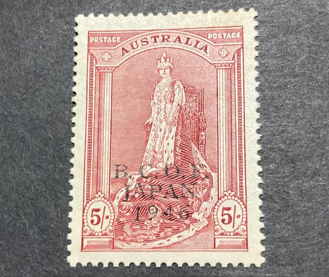 k*n様 日本占領 英国連邦占領軍切手 未使用7種完