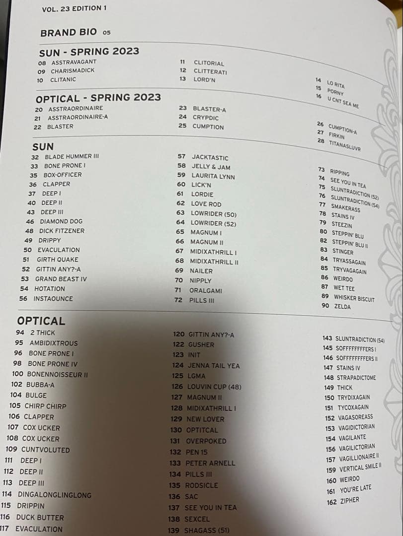 非売品　CHROME HEARTS カタログ　VOL.23 EDITION 1