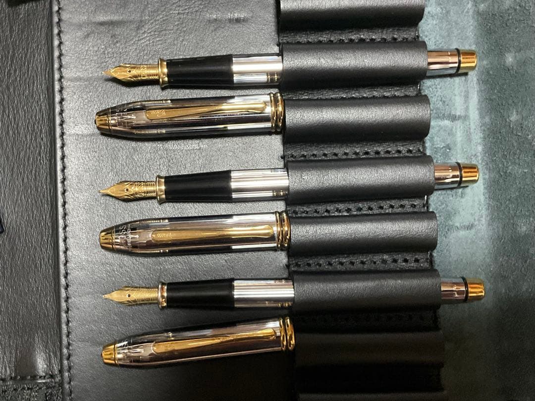 クロス 万年筆 タウンゼントメダリスト3本とペンケース