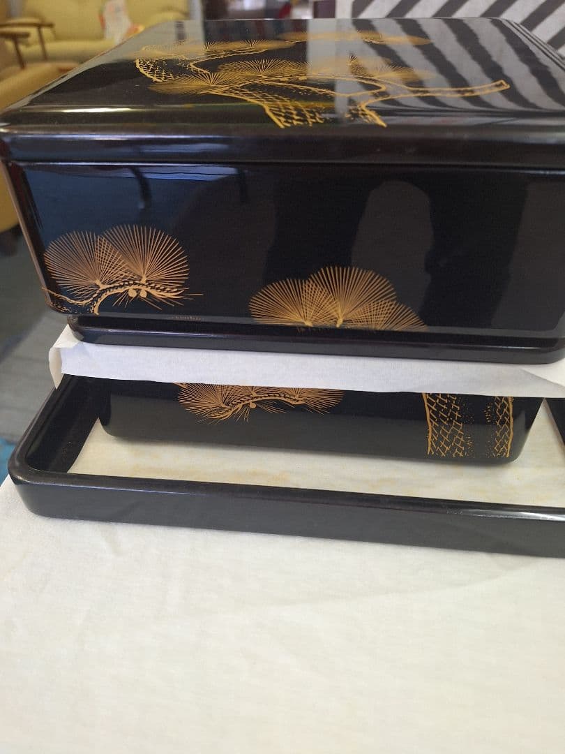 新品！河和田(越前)塗り二ッ重ね御重