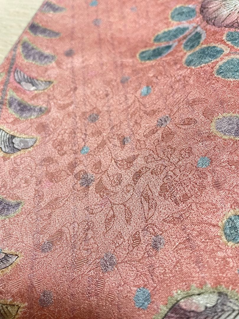 D12 訪問着 京友禅の巨匠 頼田勉 胡蝶蘭 金通し 正絹 着物 袷 極美品