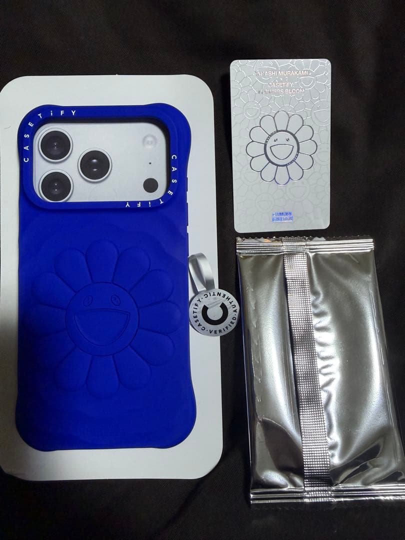 限定 CASETiFY iPhone17proケース ブルー 村上隆