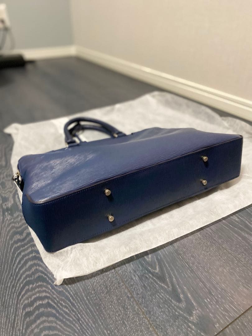 アニアリ　aniary ネイビー レザー ビジネスバッグ　美品　キレイ