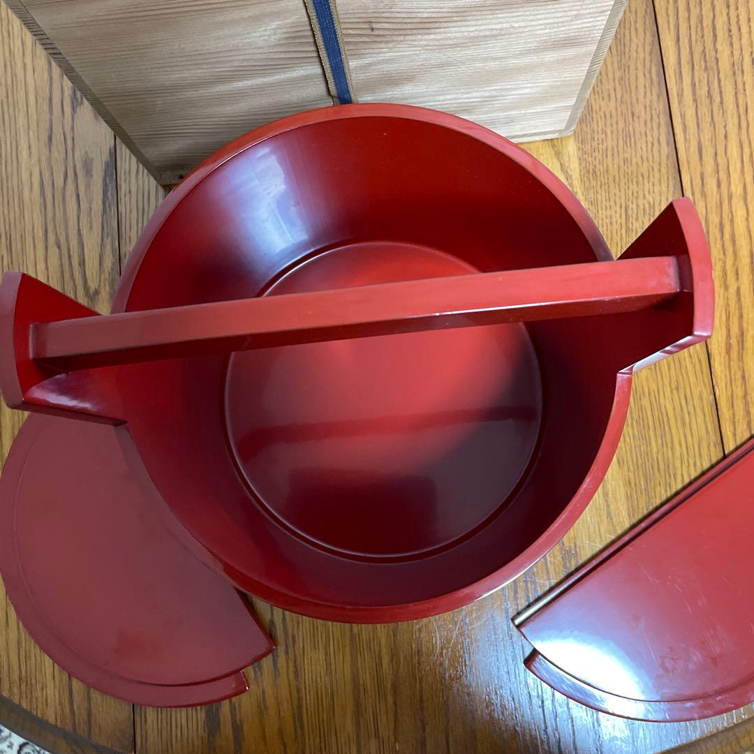 お値下げしました‼️ 茶道具　手桶水指　朱塗