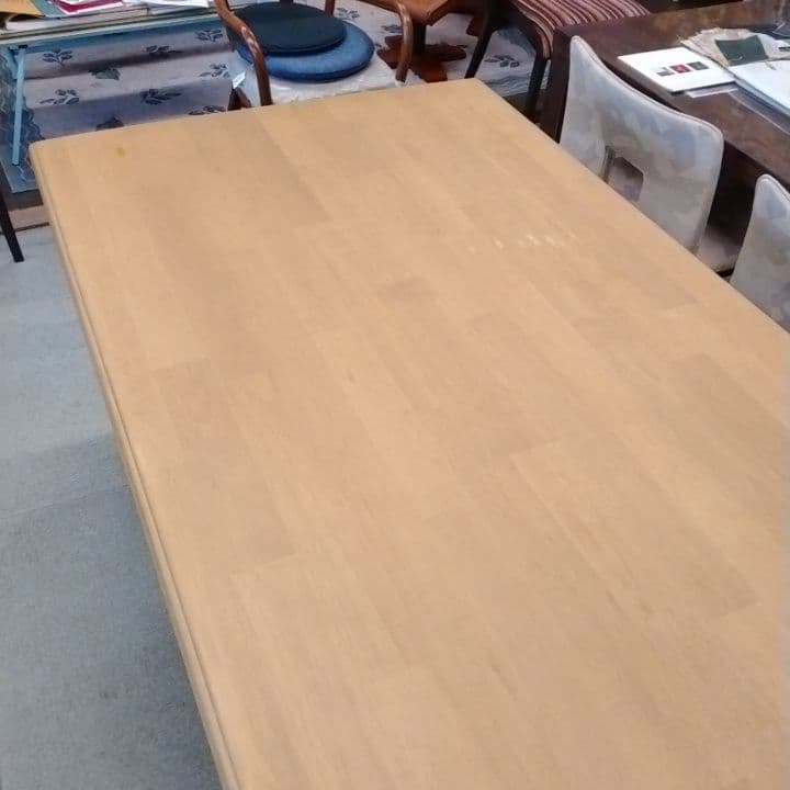 カントリーダイニングテーブル　栗脚 栗棒 ラバーウッド 無垢 展示品特価