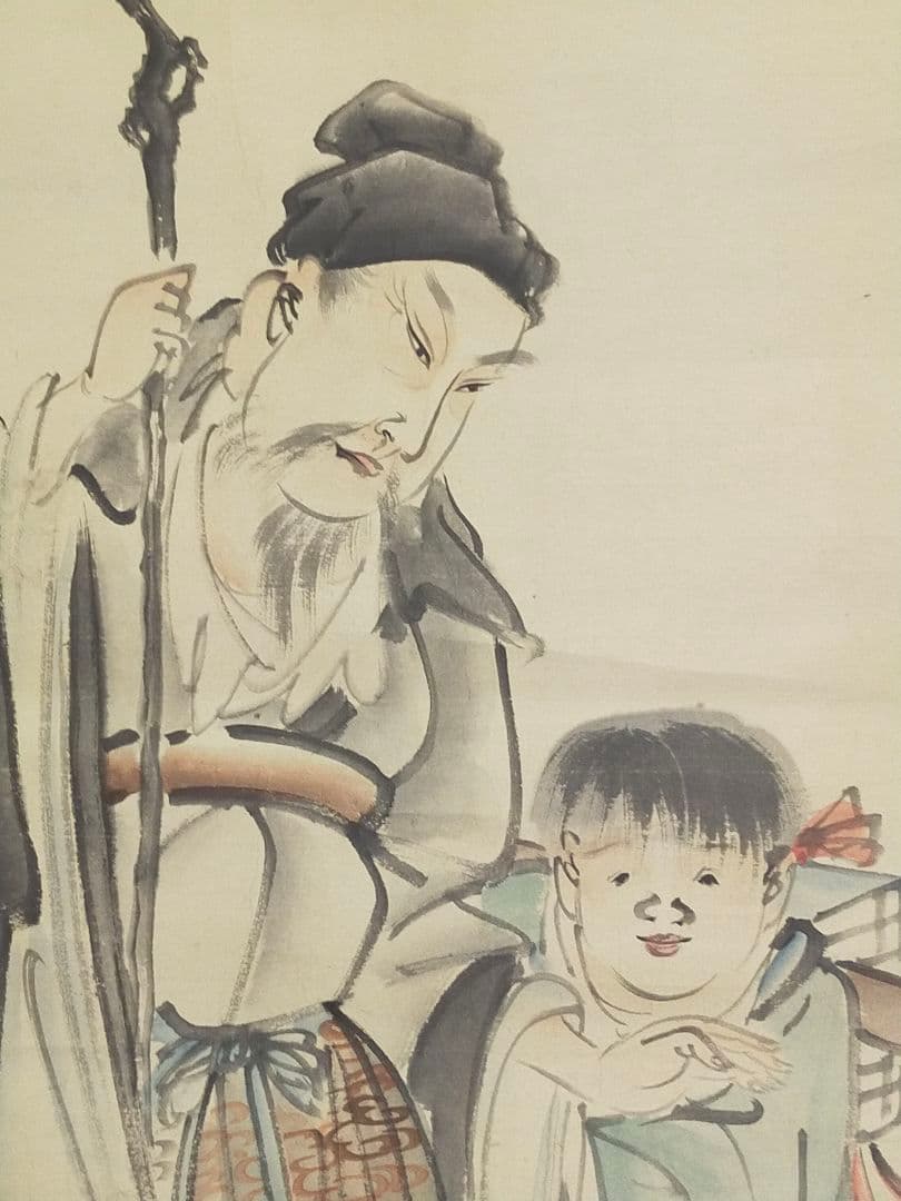 ♥掛軸　横山清暉　人物　掛け軸　骨董品