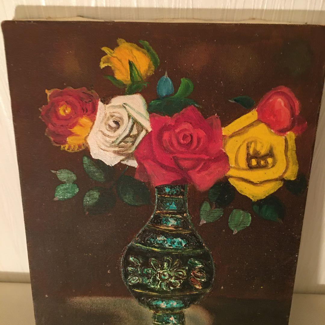 油絵手描き4号カンバス