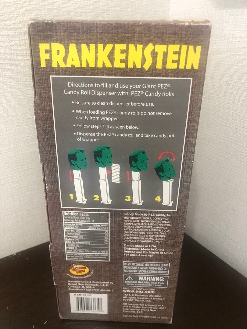 ビンテージ　フランケンシュタイン　PEZ ペッツ　ユニバーサルモンスター　レトロ