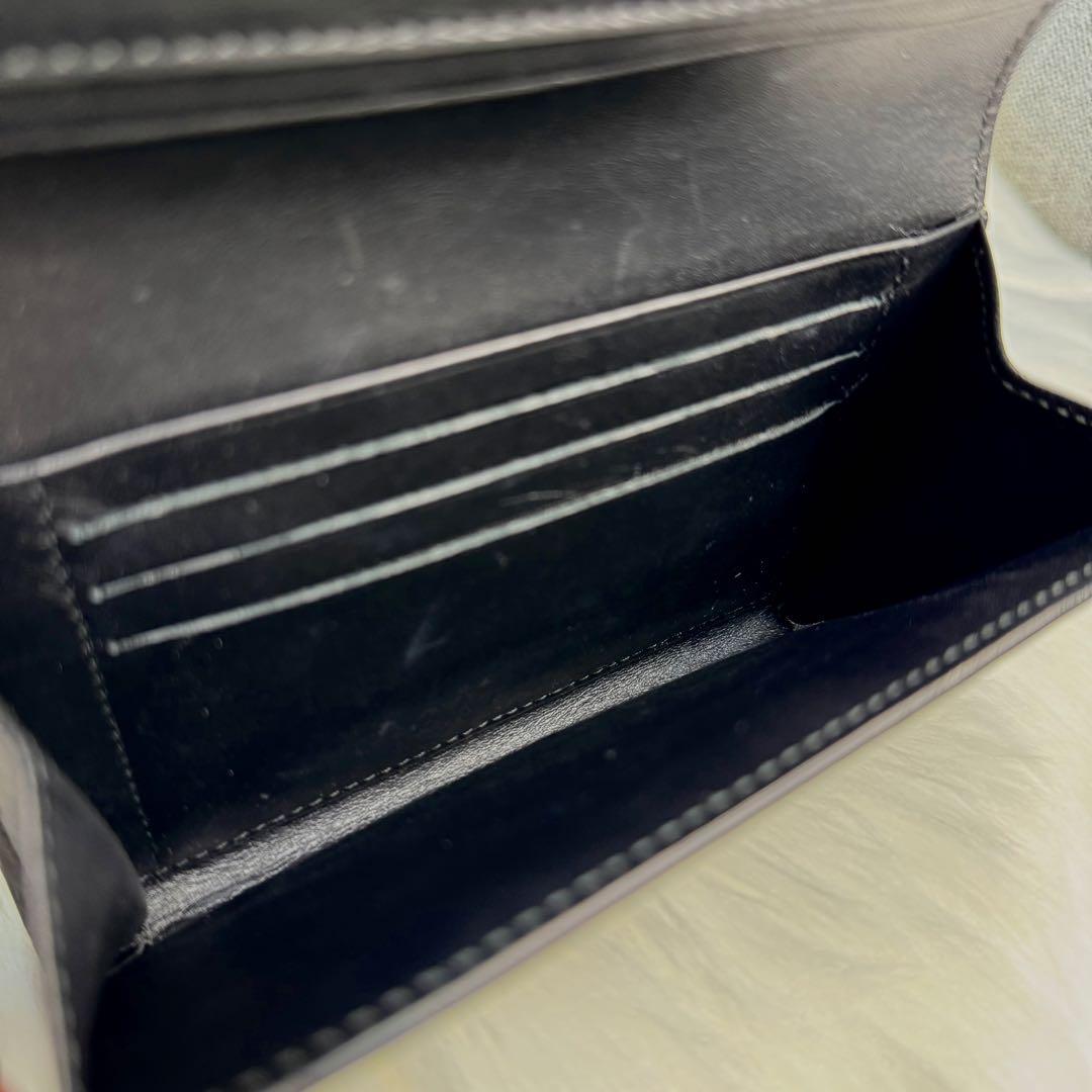 LOEWE ロエベ リピート アナグラム ミディアムウォレット ブラック