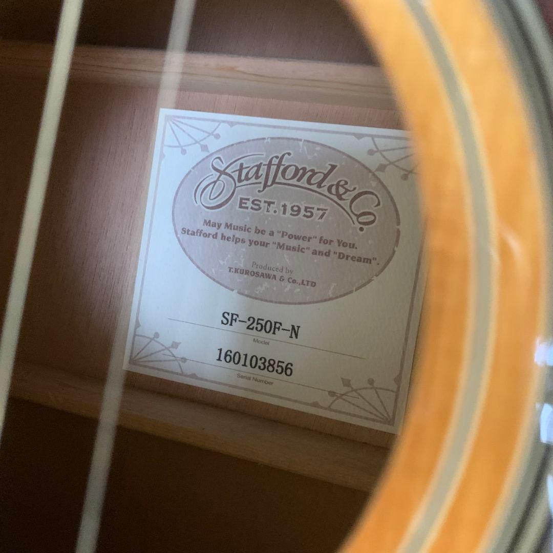 K003 STAFFORD ギター アコースティックギター SF-250F-N - メルカリ