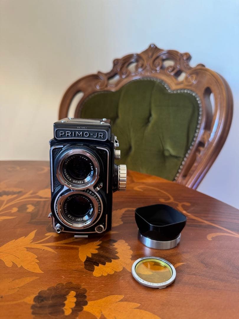 希少・完動品】PRIMO-JR 二眼レフカメラ 東京光学 127フィルム付