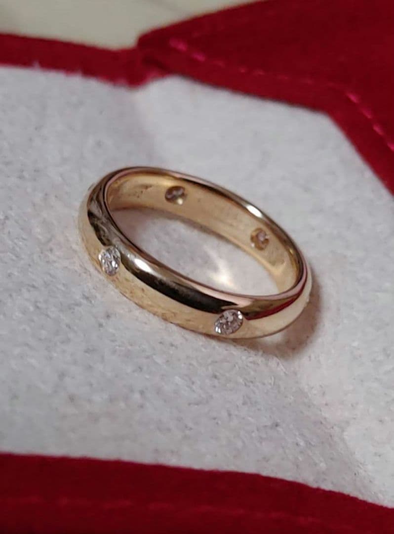 【証明書あり】Cartier　カルティエ　ステラリング　YG　ダイヤ6P　#51