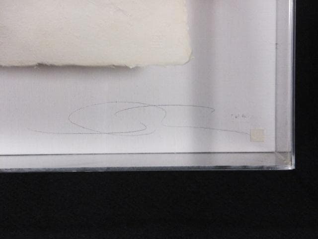 現代美術 井田照一　直筆サイン 作品証明書『垂直と地平線の間-昆虫』1205G