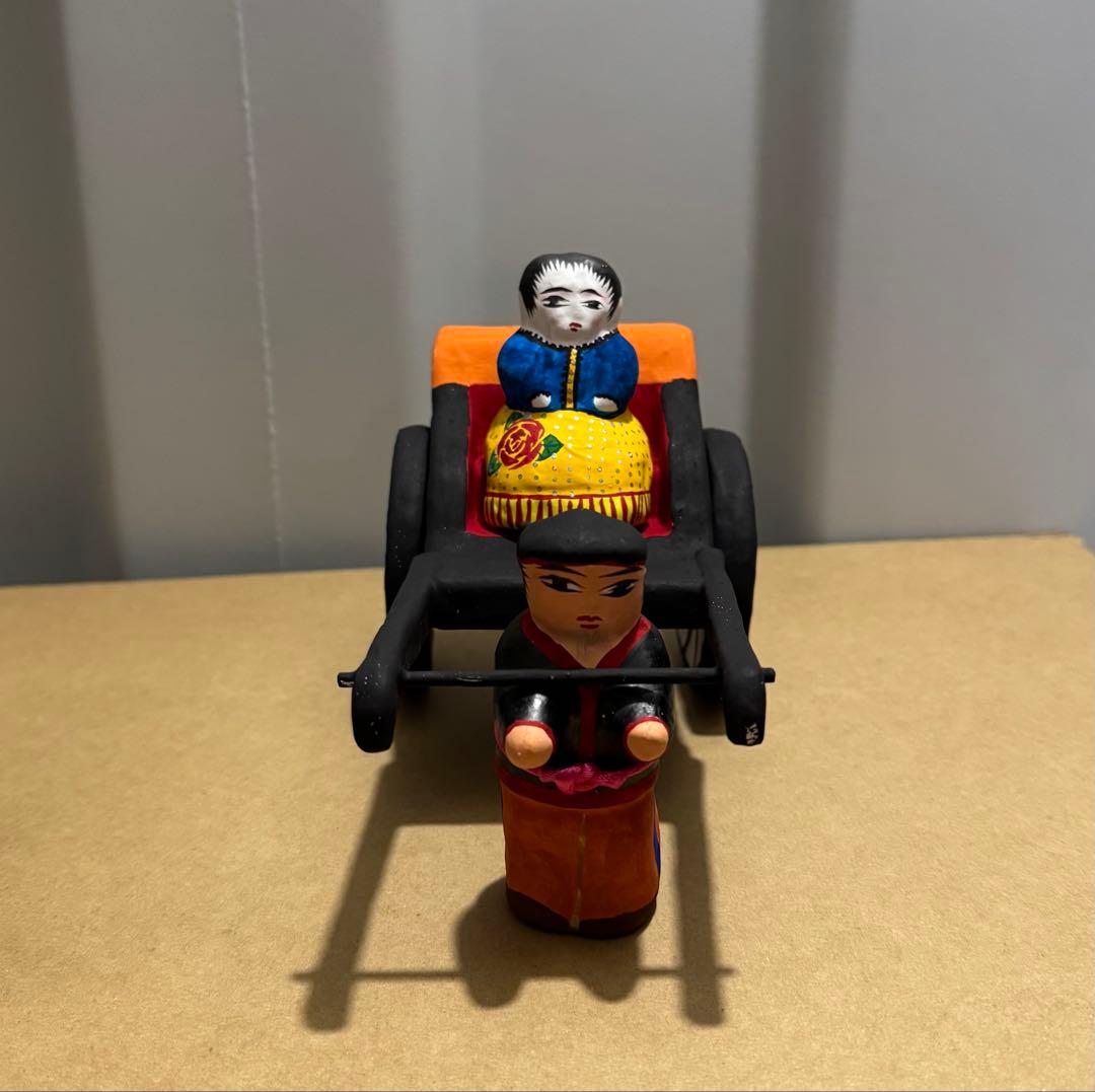 長門張子 南蛮婦人 車夫 人力車 張子 民芸品 郷土玩具 - メルカリ