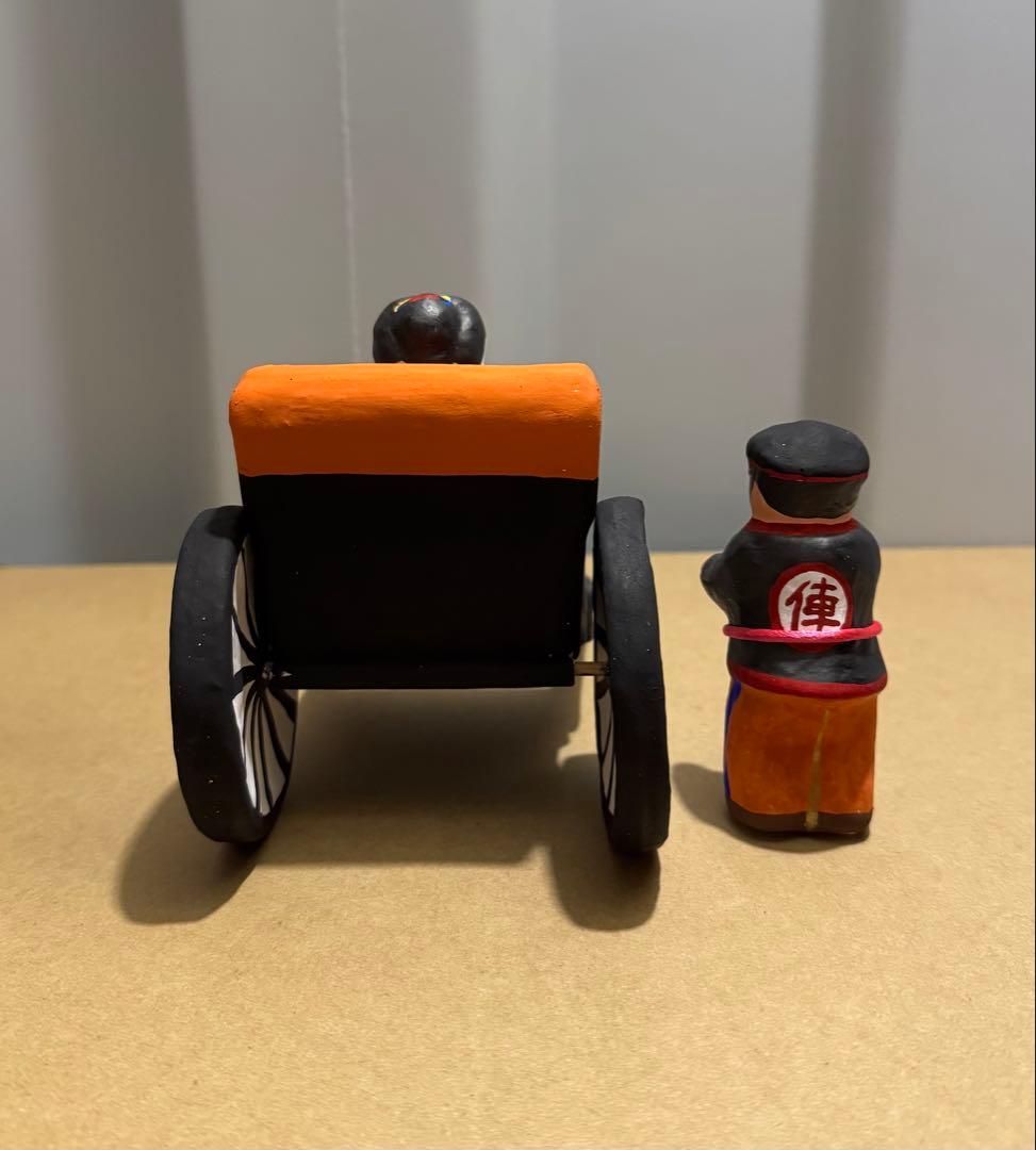 長門張子 南蛮婦人 車夫 人力車 張子 民芸品 郷土玩具 - メルカリ
