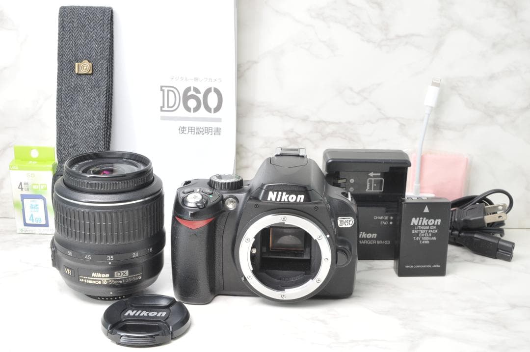 Nikon D60⭐️スマホ転送 小型 軽量 ニコン 一眼レフカメラ