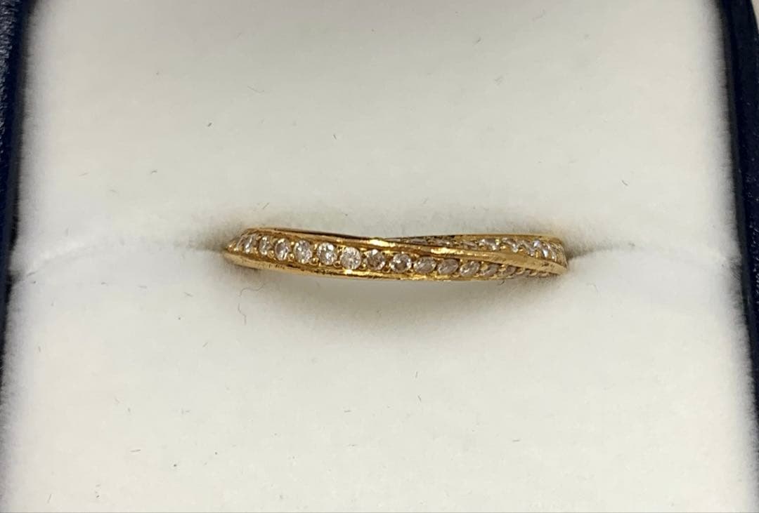 スタージュエリー　フォーエバーループ　フルダイヤモンド　K18イエローゴールド