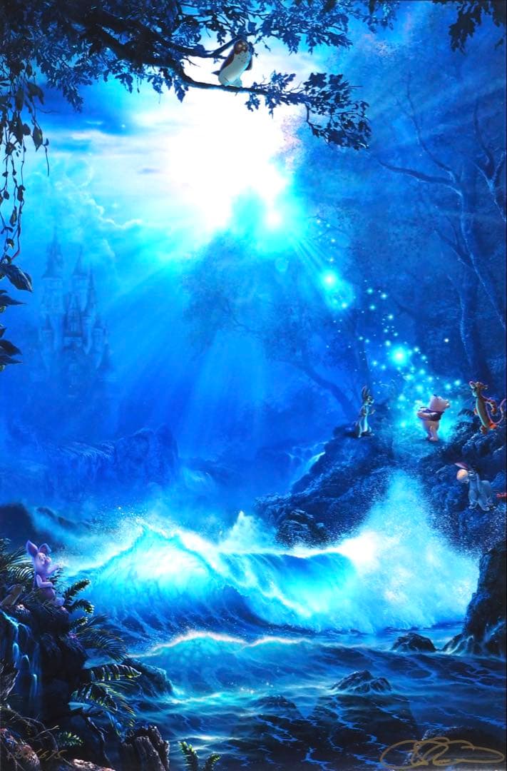 みるる様専用□クリスチャンラッセン 版画 ウィニーザプー マジック