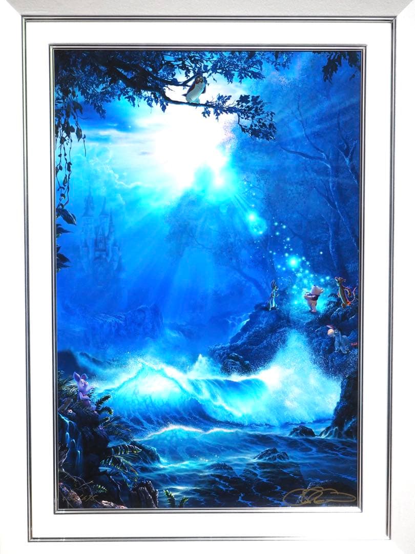 真作□クリスチャンラッセン ディズニー 版画 ウィニーザプー マジック