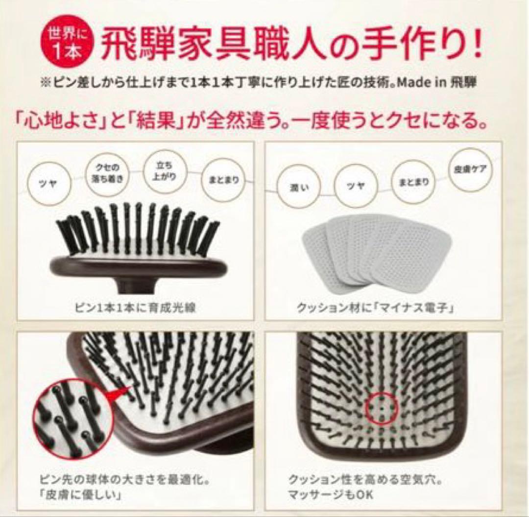 LOUVREDO 日本製 復元ブラシ ペット用 犬猫 ブラッシング マッサージ