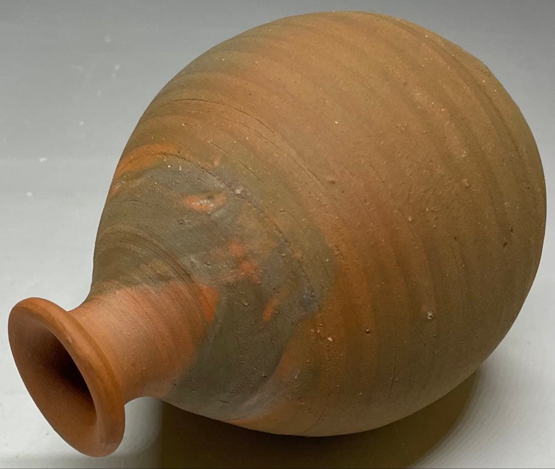 人間国宝　藤原雄　備前徳利　備前焼　共箱　共布　栞　新聞記事　d79