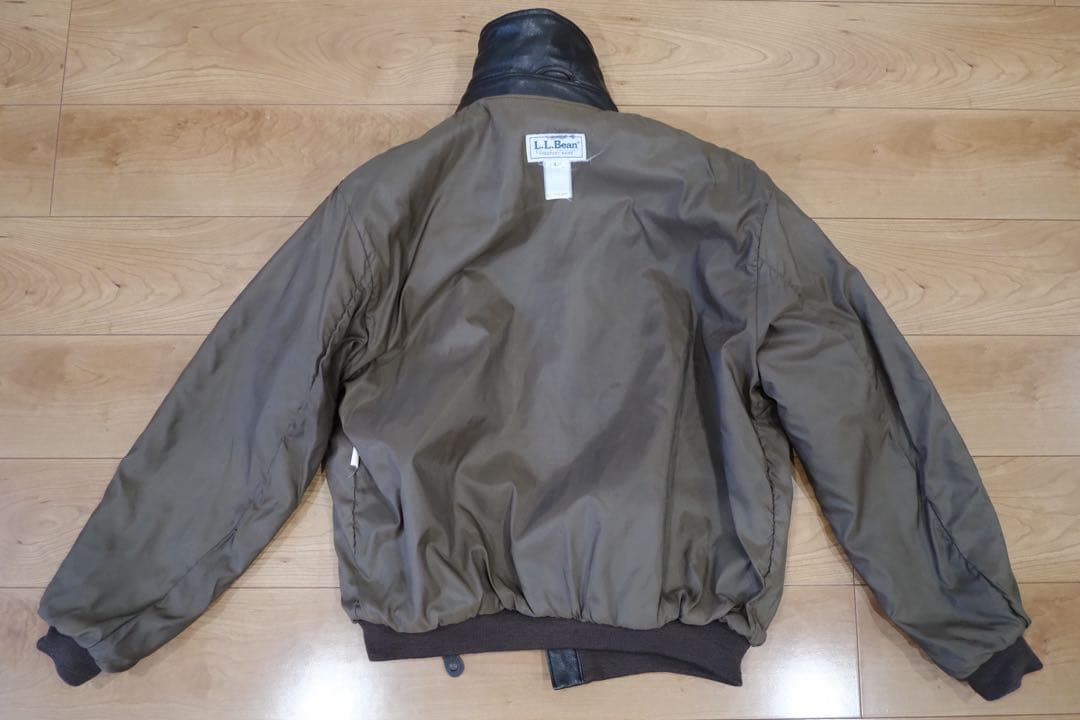 つ*じ様 【美品】L.L.Bean A-2 ゴートスキン レザージャケット エル