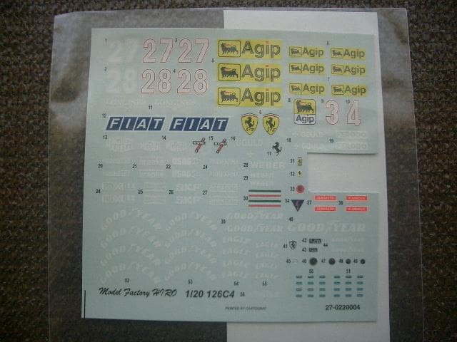 1/20 モデルファクトリーヒロ フェラーリ 126C4 ベルギーGP マルボロ