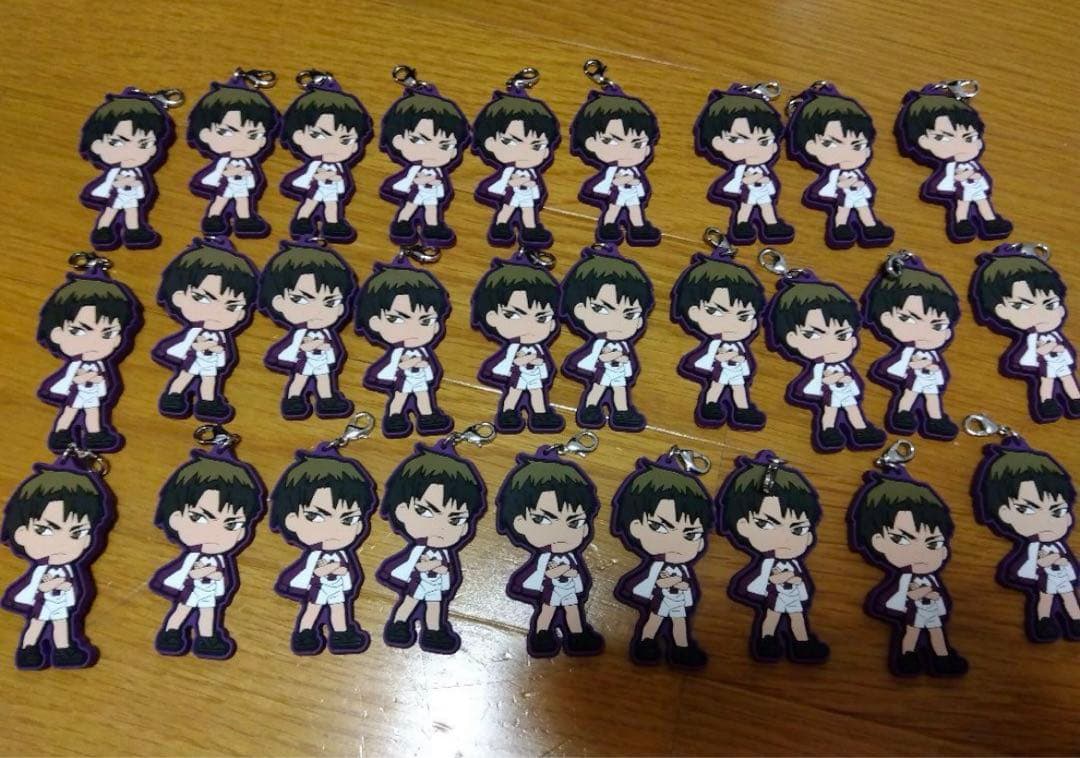 牛島若利 ラバーストラップ3種71個セット