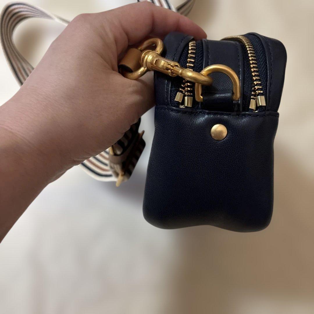 TORY BURCH ネイビー ショルダーバッグ