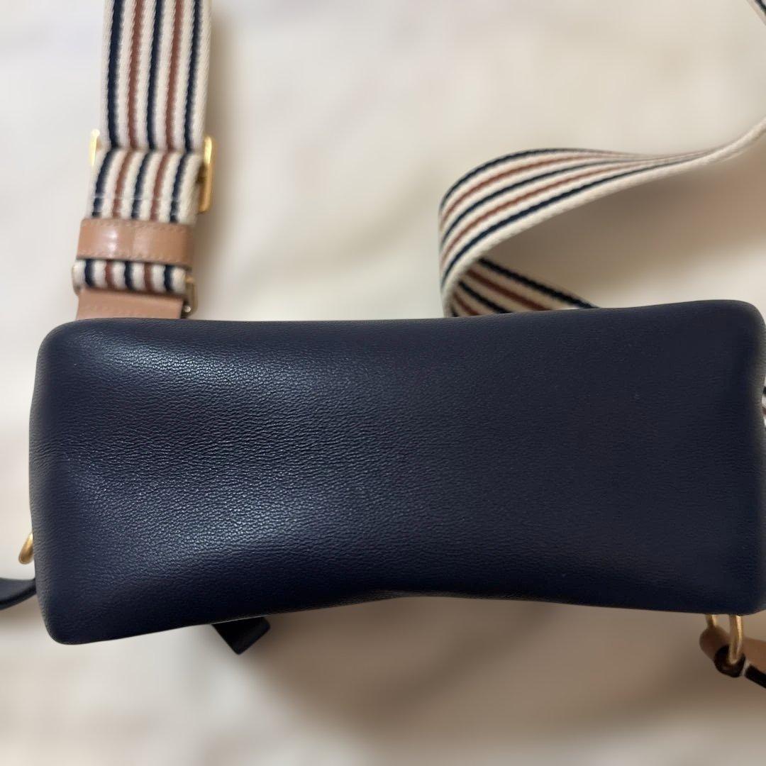 TORY BURCH ネイビー ショルダーバッグ