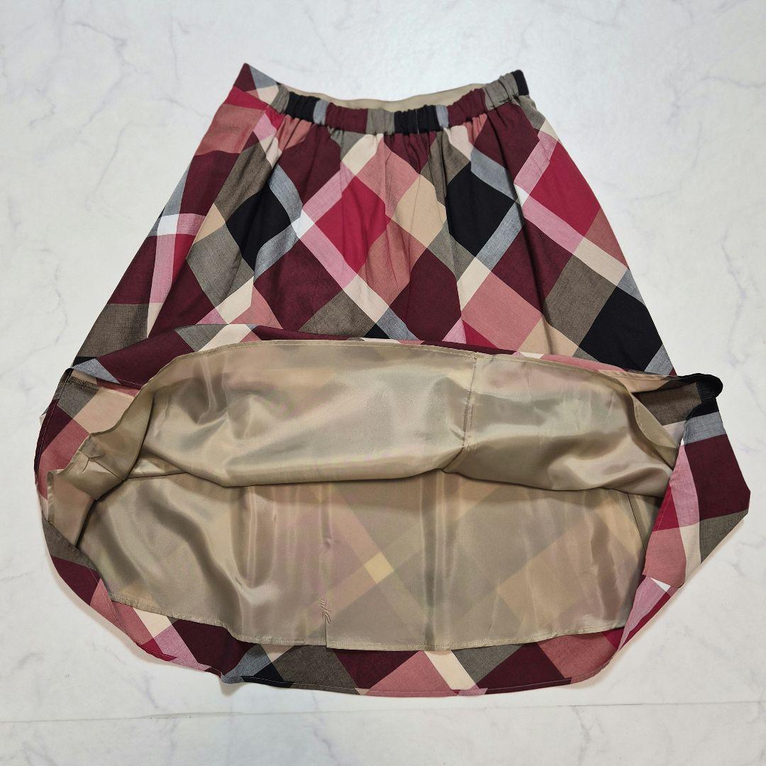 【タグ付き】BLUE LABELCRESTBRIDGEクリアソフトツイルスカート