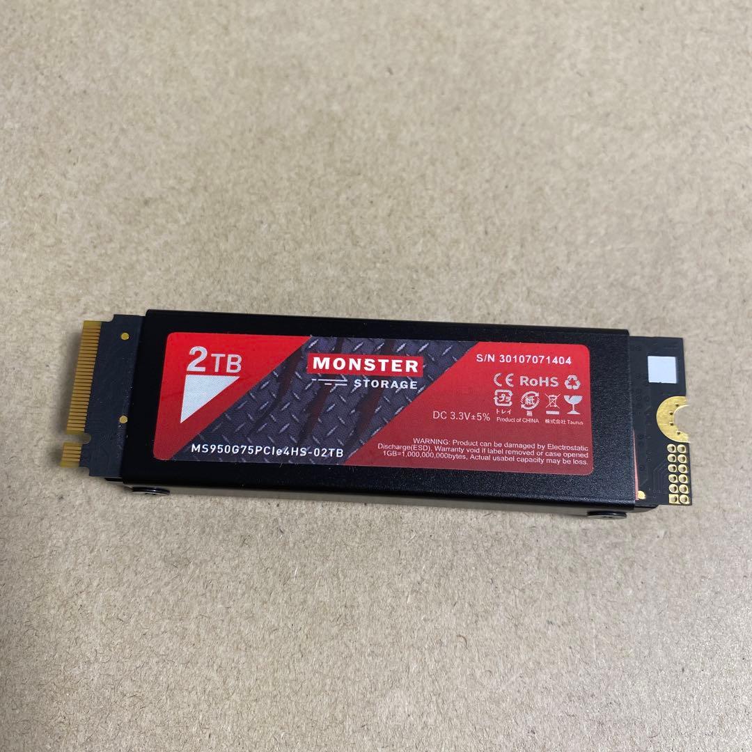 ジャンク品 MONSTER MS950 SSD 2TB MS950シリーズ｜2.5インチ SATA SSD