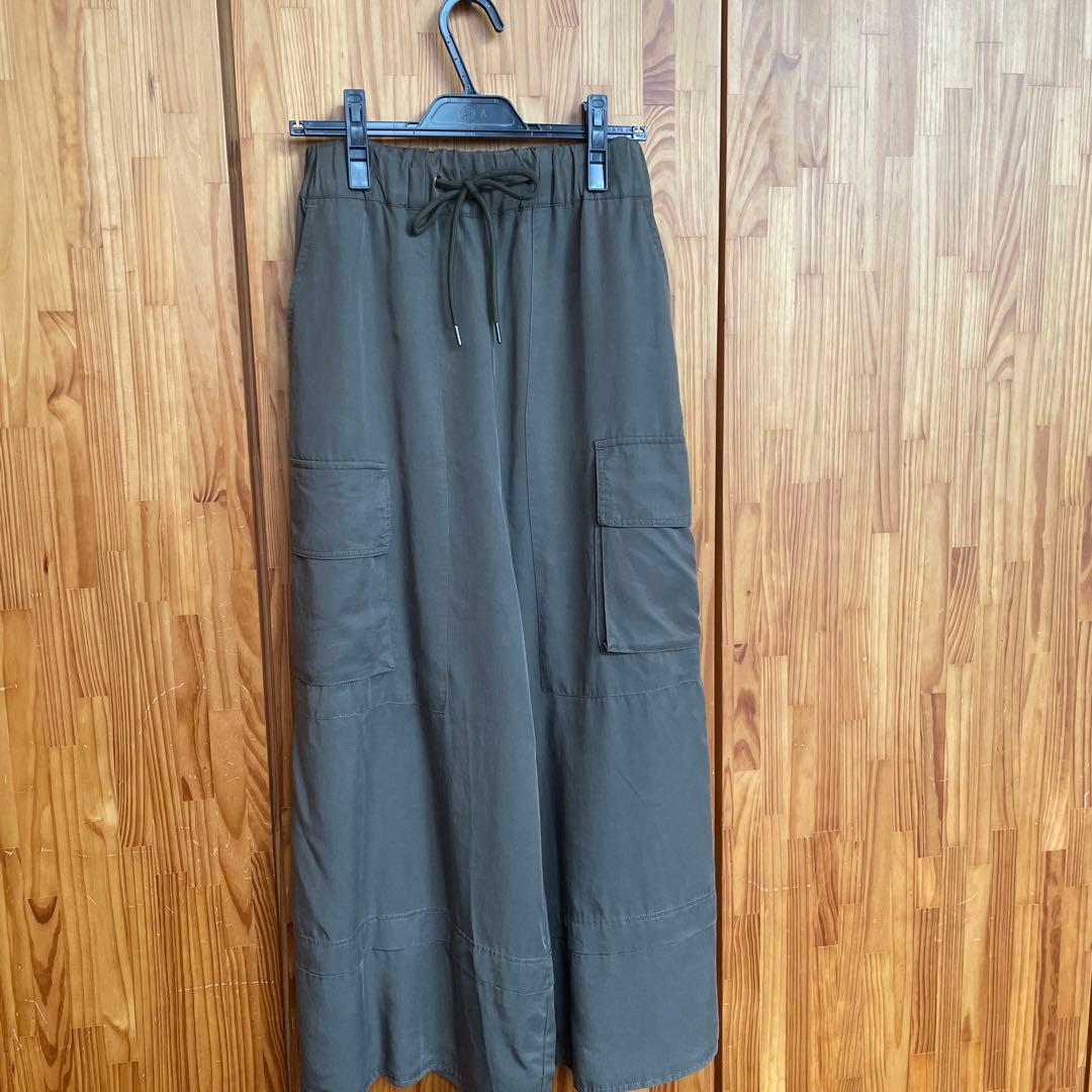 CLOVE ワイドカーゴパンツ　アッシュグレー　9号　ヤマダヤ