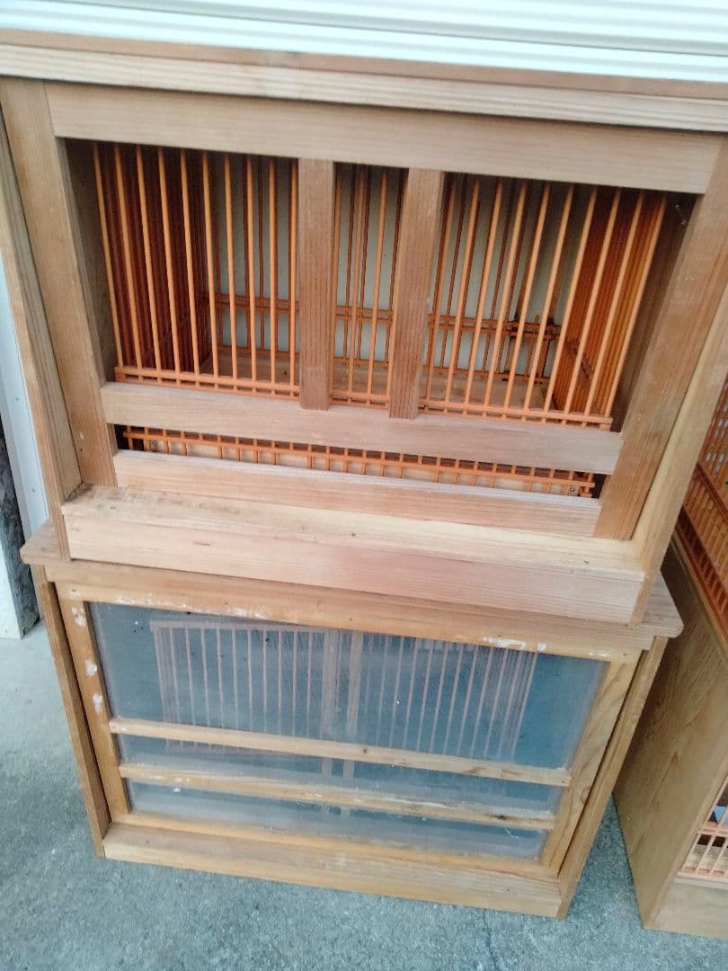 引き取り限定 メジロかごセット 大中小 付属品付き