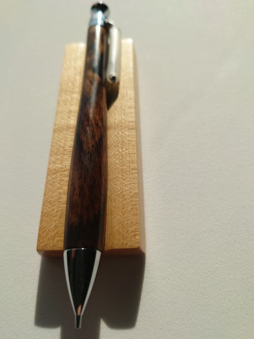 黒柿 シャープペンシル 新うるし 拭き漆 金継ぎ 補修済み