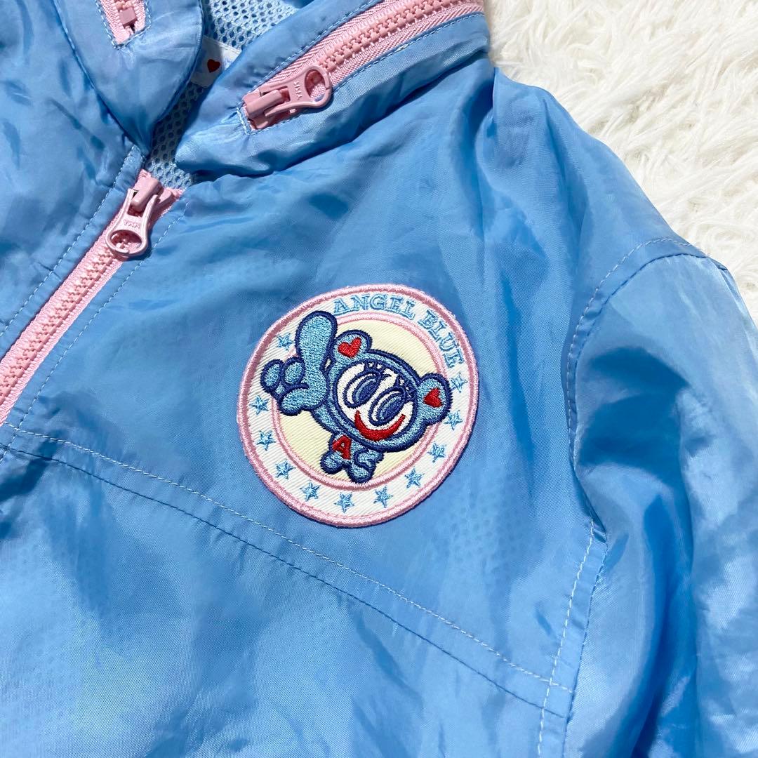 エンジェルブルー y2k 平成女児 ナイロンジャンパー ウィンド