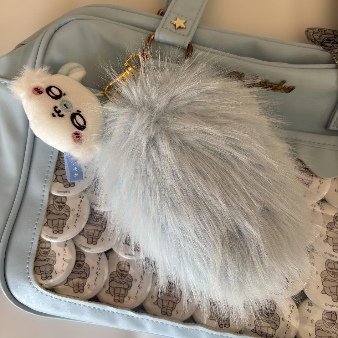 モモンガ 鎧さん ちいかわ 痛バッグ ブルー 水色 推し活 オタク